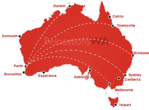 Interstate Removal Perth Map